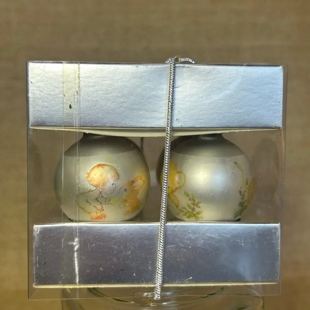 Hallmark Little Miracles Ornaments Ruth Morehead Set in Box Vintage Angels